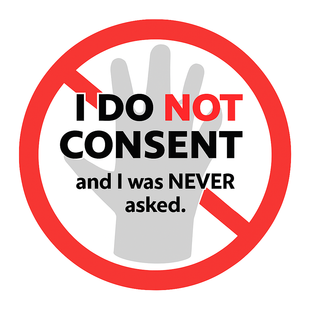 NO I DO NOT CONSENT logo